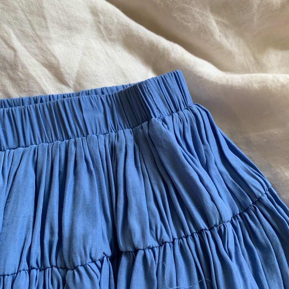 Blue Ruffle Skirt - Picture 6 of 6